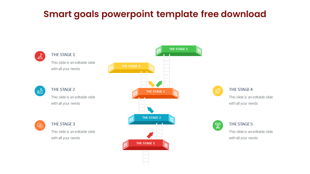 smart goals powerpoint template free download